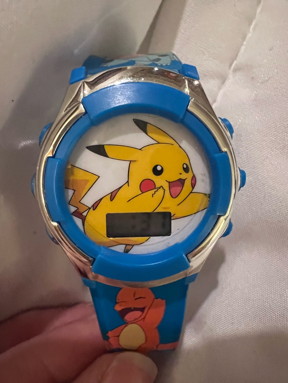 Pokemon Kids Digital Watch Blue and Yellow